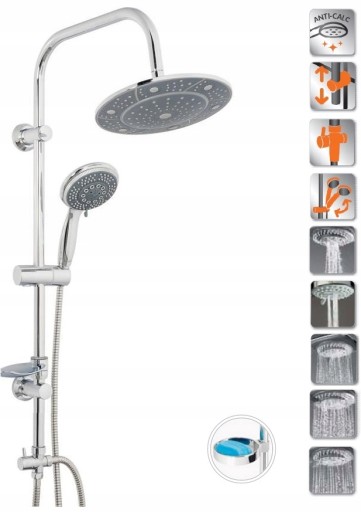 Deszczownica 25 zestaw + bateria wannowa GROHE