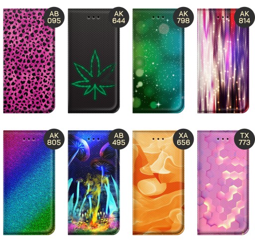 ETUI Z KLAPKĄ DO REALME 8 / 8 PRO WZORY NEONOWE NEON JASKRAWE FUTERAŁ CASE