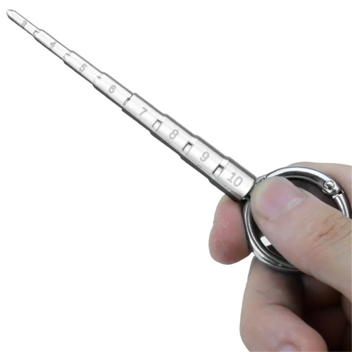 dilator do cewki moczowej ze stali nierdzewnej Z MIARKĄ LINIJKĄ metal S