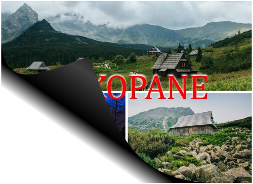 Magnes na lodówkę pamiątka z Zakopanego magnesy Zakopane regionalne Z5