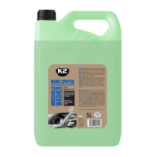 Летняя жидкость для омывателя лобового стекла K2 Nano Spray 4x 5л