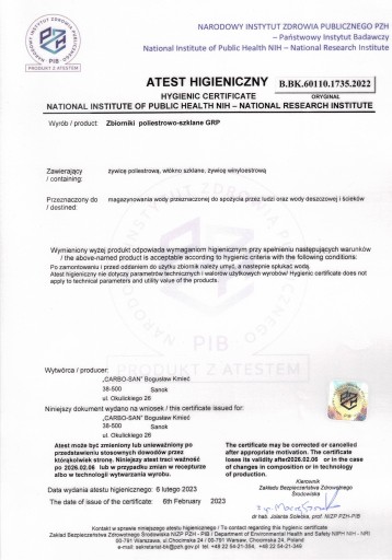 резервуары для питьевой воды, дождевой воды, противопожарной защиты