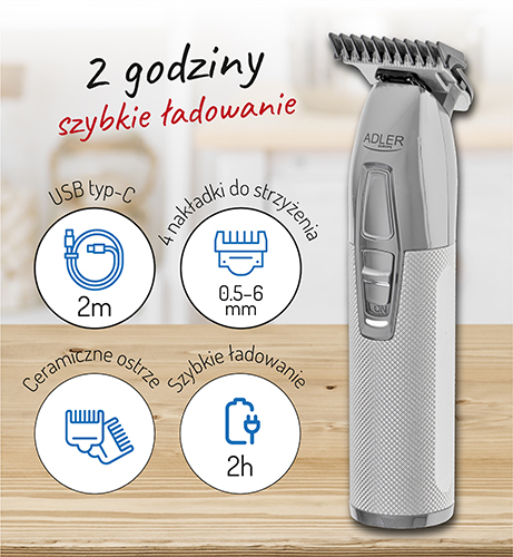 Профессиональный USB-триммер Adler AD 2836s.