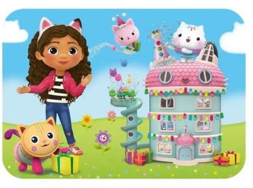 Puzzle drewniane 24 elementy Wesoła Gabby i przyjaciele