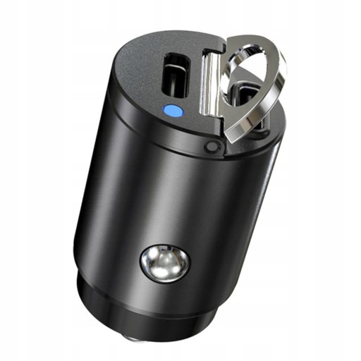 NOWA ładowarka samochodowa Mini Dual USB Type-C PD
