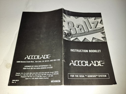 Ballz 3D / NTSC-U / Sega Genesis