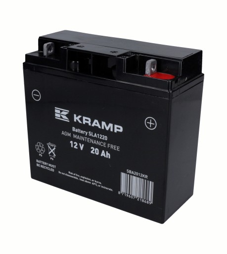 Аккумулятор AGM для трактора 12В 20Ач 140А SBA2012KR KRAMP хороший выбор