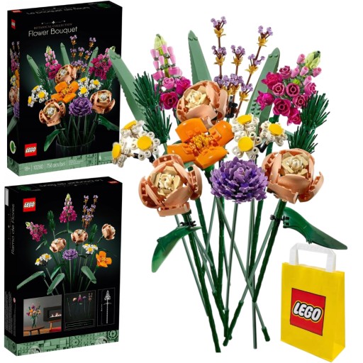 LEGO ICONS 10280 Букет цветов Розы Маки Астры Ромашки Цветы Цветы