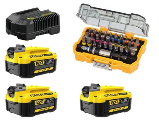 НАБОР ИНСТРУМЕНТОВ STANLEY COMBO V20 4 ШТ. 18 В 3x4AH