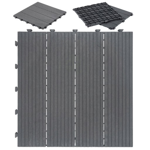 Террасная плитка 30х30 см STEEL GREY TERRACE PLATFORM пол для террасы-балкона