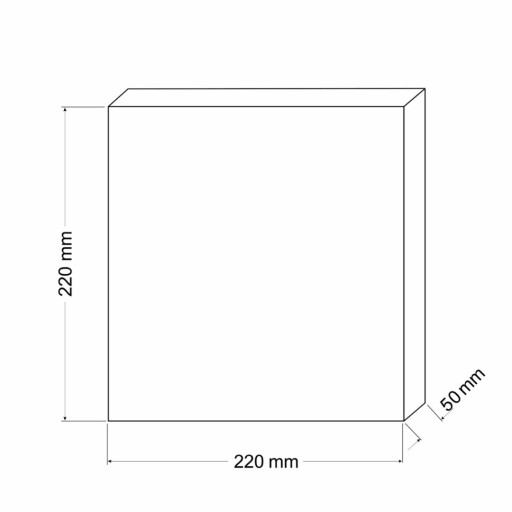 Gąbka do filtra drobnoziarnista 40ppi 22x22x5cm Ha