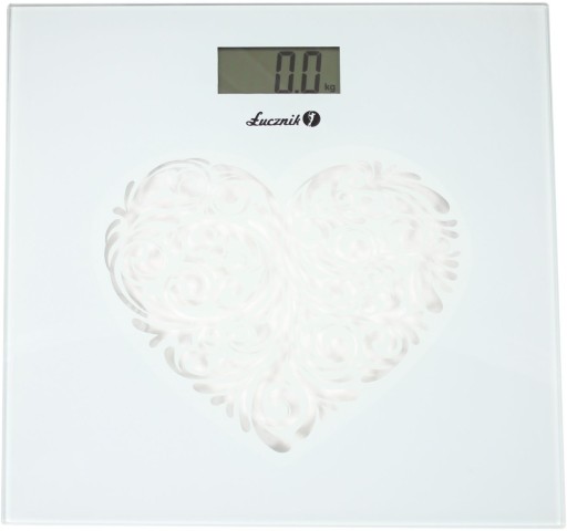 Весы напольные, ЖК дисплей, электрические, стекло LUcznik BS-973 W1 150кг