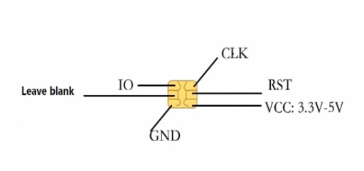 Смарт-карта ПВХ SLE4442 ISO7816 256B Смарт-карта