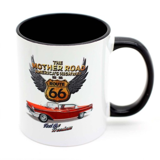 Кружка старого автомобиля Cadillac Route 66 America's Highway