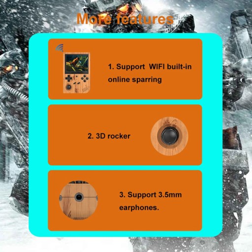 Игровая консоль Ретро-игры Сопряжение по Wi-Fi Игровая портативная консоль
