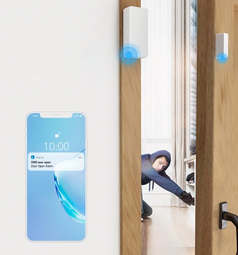 Датчик открытия дверей и окон Sonoff DW2 RF 433 МГц