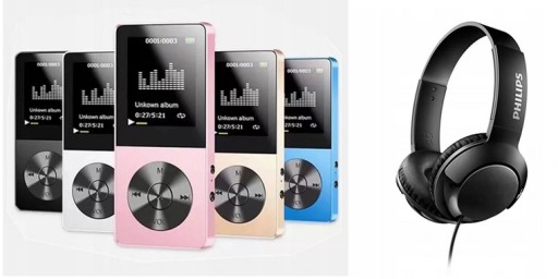 MP4-плеер T1 16 ГБ + наушники Philips SHL3070
