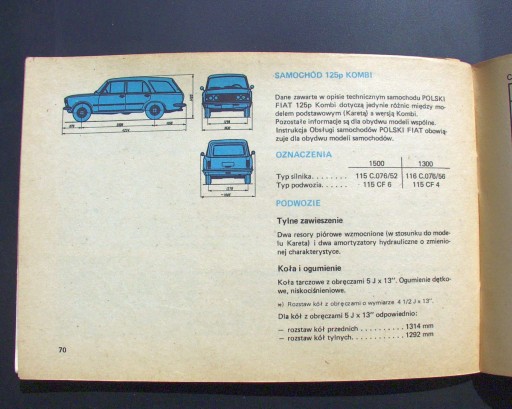 ПОЛЬСКИЙ FIAT 125p (1981) - инструкция по эксплуатации