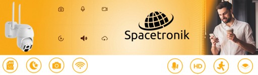 Водонепроницаемая уличная панорамная камера с Wi-Fi Smart Life Spacetronik SL-C61