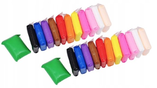 Plastelina Piankolina Glina Polimerowa Sensoryczna Super Clay 24 Szt Kolory