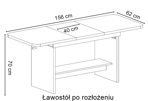 Rozkładana ława do salonu dużo kolorów JAN