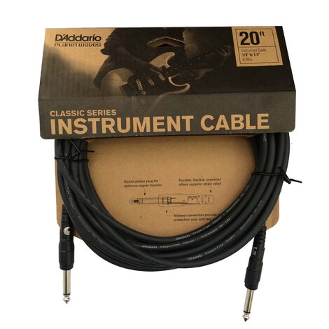 PW-CGT-20 Classic Series Instrument Инструментальный кабель 6 м D'Addario