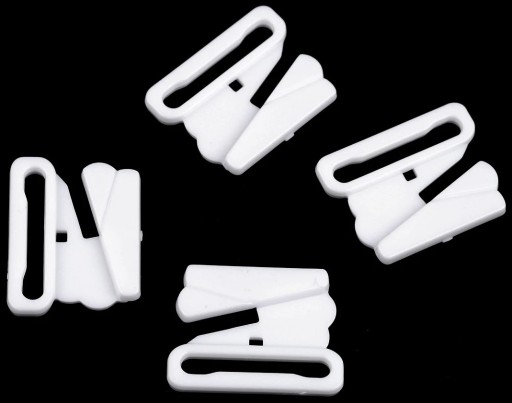 Bra Putty скрепляет наряд купальника 25 мм белая пряжка 2x Buckle