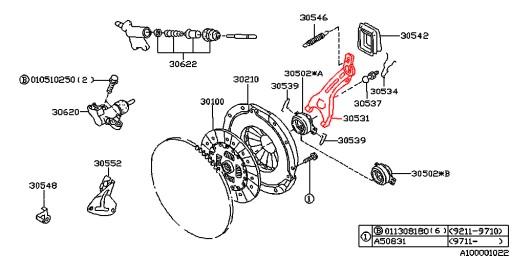 РЫЧАГ ВИЛКИ СЦЕПЛЕНИЯ SUBARU LEGACY IMPREZA 94-03 1.6 1.8 2.0 2.2