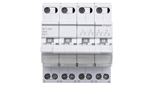 ПЕРЕКЛЮЧАТЕЛЬ ПИТАНИЯ HAGER 4P SFT440