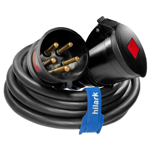 РЕЗИНОВЫЙ УДЛИНИТЕЛЬ СИЛЫ 2М H07RN-F 5x6 IP44 32A