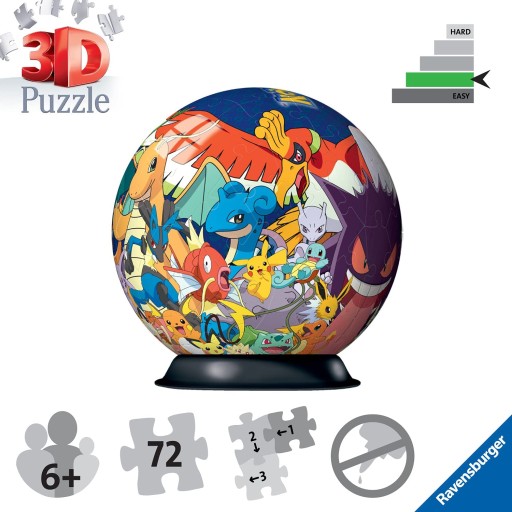 Пазл Ravensburger Pokemon 3D - шарик 72 детали