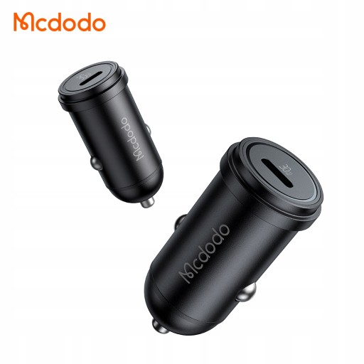 MCDODO FAST АВТОМОБИЛЬНОЕ ЗАРЯДНОЕ УСТРОЙСТВО ДЛЯ ТЕЛЕФОНА USB-C LED + КАБЕЛЬ LIGHTNING