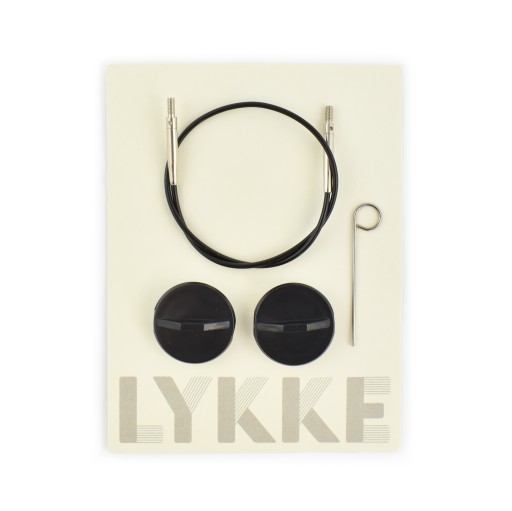 Wymienne żyłki do DŁUGICH drutów Lykke obrotowe / czarne - 150 cm