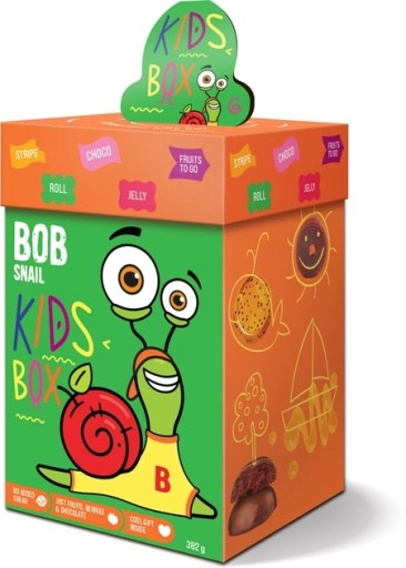 БОЛЬШОЙ ПОДАРОЧНЫЙ НАБОР Bob Snail Kids Box с ИГРУШКОЙ и ИГРОВОЙ 382 г | ЗАКУСКИ