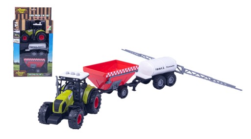 Zestaw TRAKTOR Ciągnik maszyny rolnicze Farma 12 szt