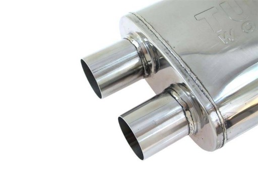 Центральный глушитель 51 мм TurboWorks LT 304SS 355 мм