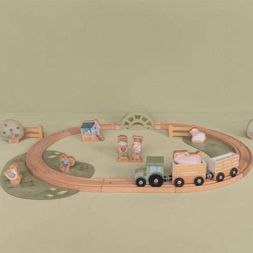 Маленький голландский поезд с путями Little Farm FSC