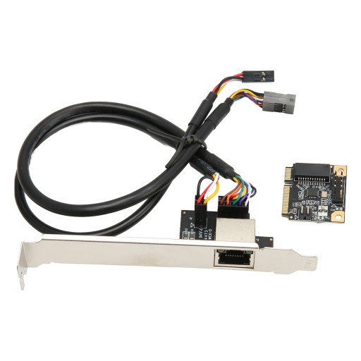 Карта Mini PCI E Gigabit Ethernet, 1000 Мбит/с, золотистая