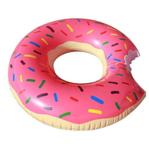 DONUT DUŻE KOŁO RÓŻOWE DO PŁYWANIA DMUCHANE MATERAC DO WODY DONAT 120CM XXL