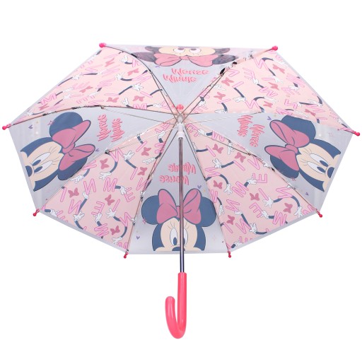 MYSZKA MINNIE PARASOL PRZECIWDESZCZOWY PARASOLKA DO PRZEDSZKOLA RÓŻOWA