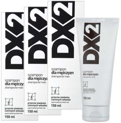Шампунь против седины DX2 (серебристый) 3 х 150 мл