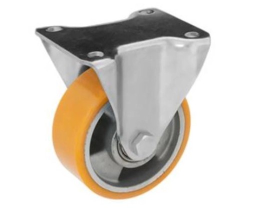 KOŁO STAŁE z płytką łożyskowane fi 125mm - 300kg