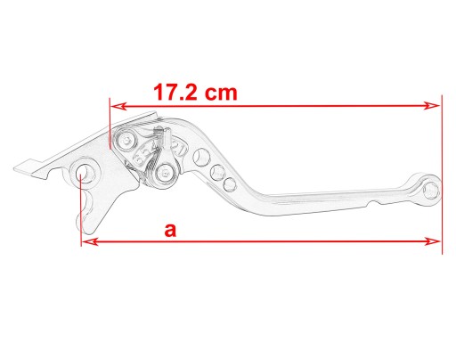 Длинные ручки CNC Yamaha FZS 1000 Fazer