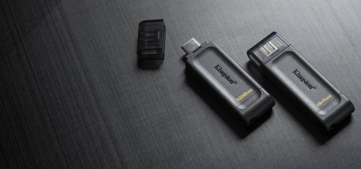 KINGSTON FLASH 128 ГБ USB-C 3.2 Gen1 DataTraveler70