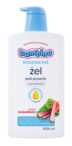 Żel pod prysznic BAMBINO RODZINA Rabarbar 1000 ml
