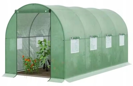 ФОЛЬГА ТУННЕЛЬ САДОВАЯ ПАЛАТКА ТЕПЛИЧНАЯ ФОЛЬГА 10М2 140г/м2 4х2,5х2м