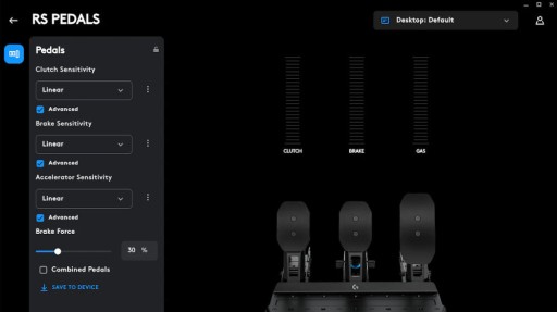 Комплект педалей акселератора и тормоза LOGITECH RS 941-000310 G RS - OUTLET
