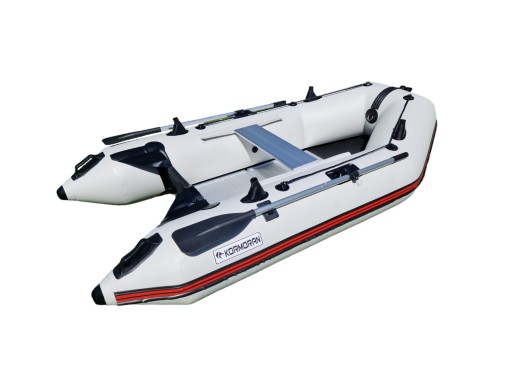 PONTON WĘDKARSKI TURYSTYCZNY PVC KORMORAN 270pp ALUMINIOWA PODŁOGA BEZ KILA
