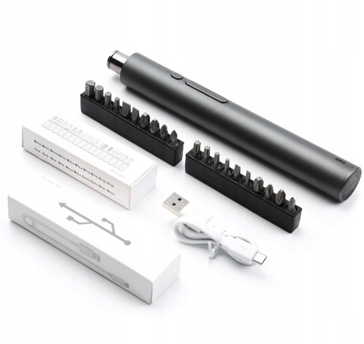 ЭЛЕКТРИЧЕСКАЯ ОТВЕРТКА АККУМУЛЯТОРНАЯ ОТВЕРТКА KS-882036 USB + 20 БИТ 23в1