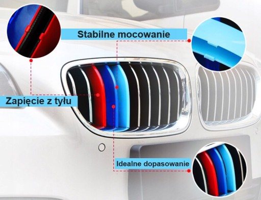 КРЫШКИ НА РЕШЕТКУ ПОЧЕК M-ПАКЕТ ДЛЯ BMW E90 E91 FL